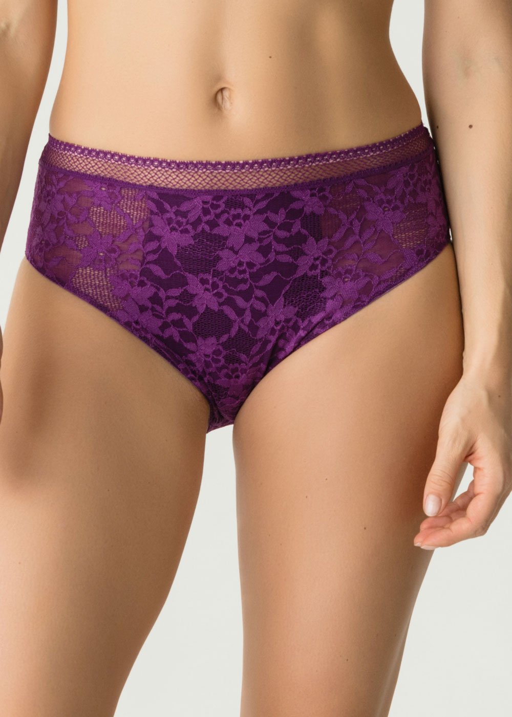 Slip Taille Haute Twist de Prima Donna Purple Sparkle