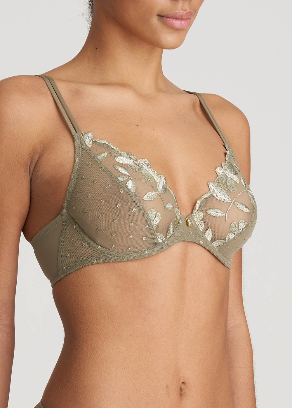 Soutien-gorge  Armatures Dcollet Plongeant Marie-Jo Golden Olive