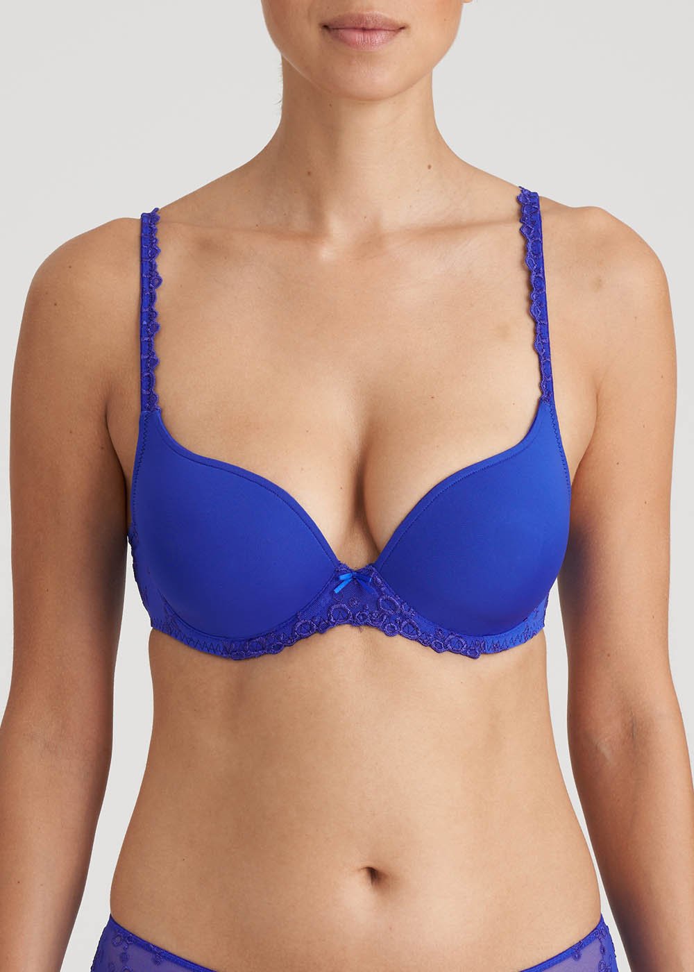 Soutien-gorge Rembourr Forme Coeur  Armatures Marie-Jo Bleu lctrique