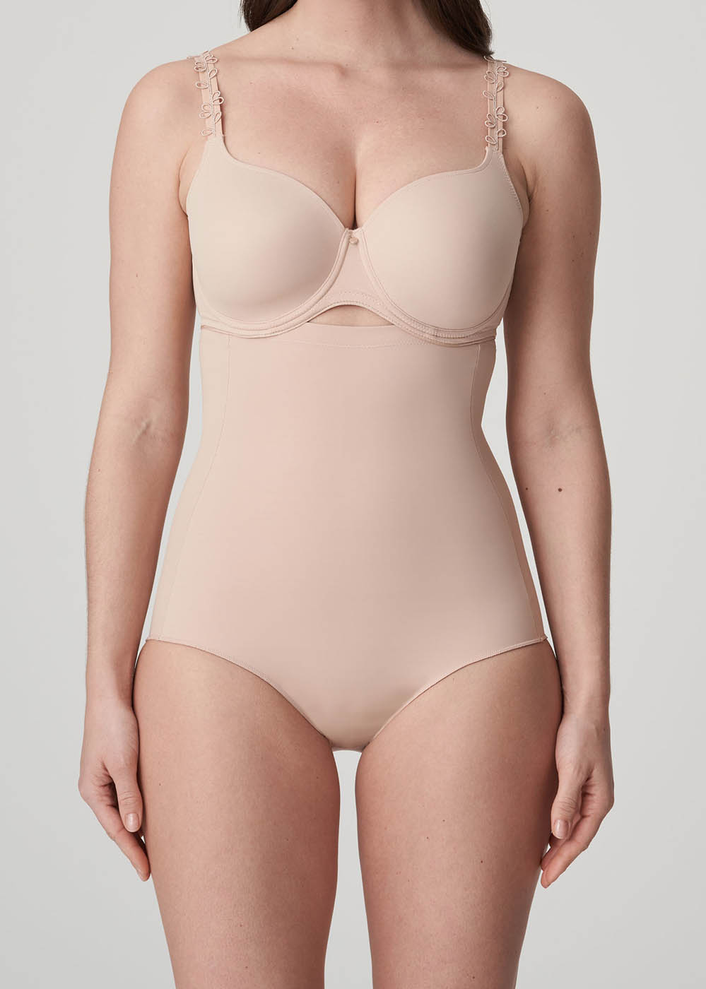 Slip Taille Haute Gainant Ventre Plat Prima Donna Caf au Lait