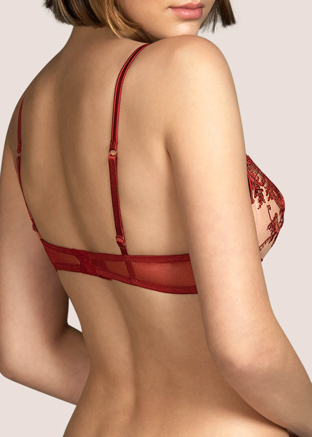 Soutien-gorge Emboitant à Armatures  Andres Sarda Luxury Red