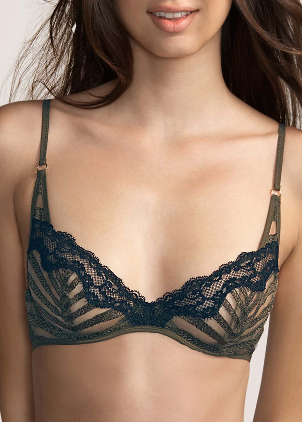 Soutien-gorge emboitant  armatures Andres Sarda Olive Green