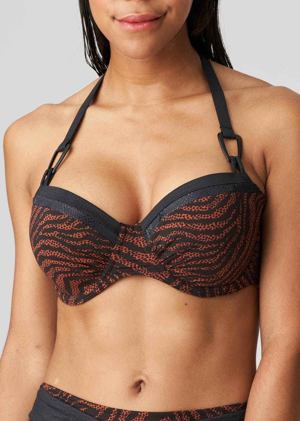 Soutien-gorge Balconnet Rembourr Maillots de Bain Prima Donna Swim Noir