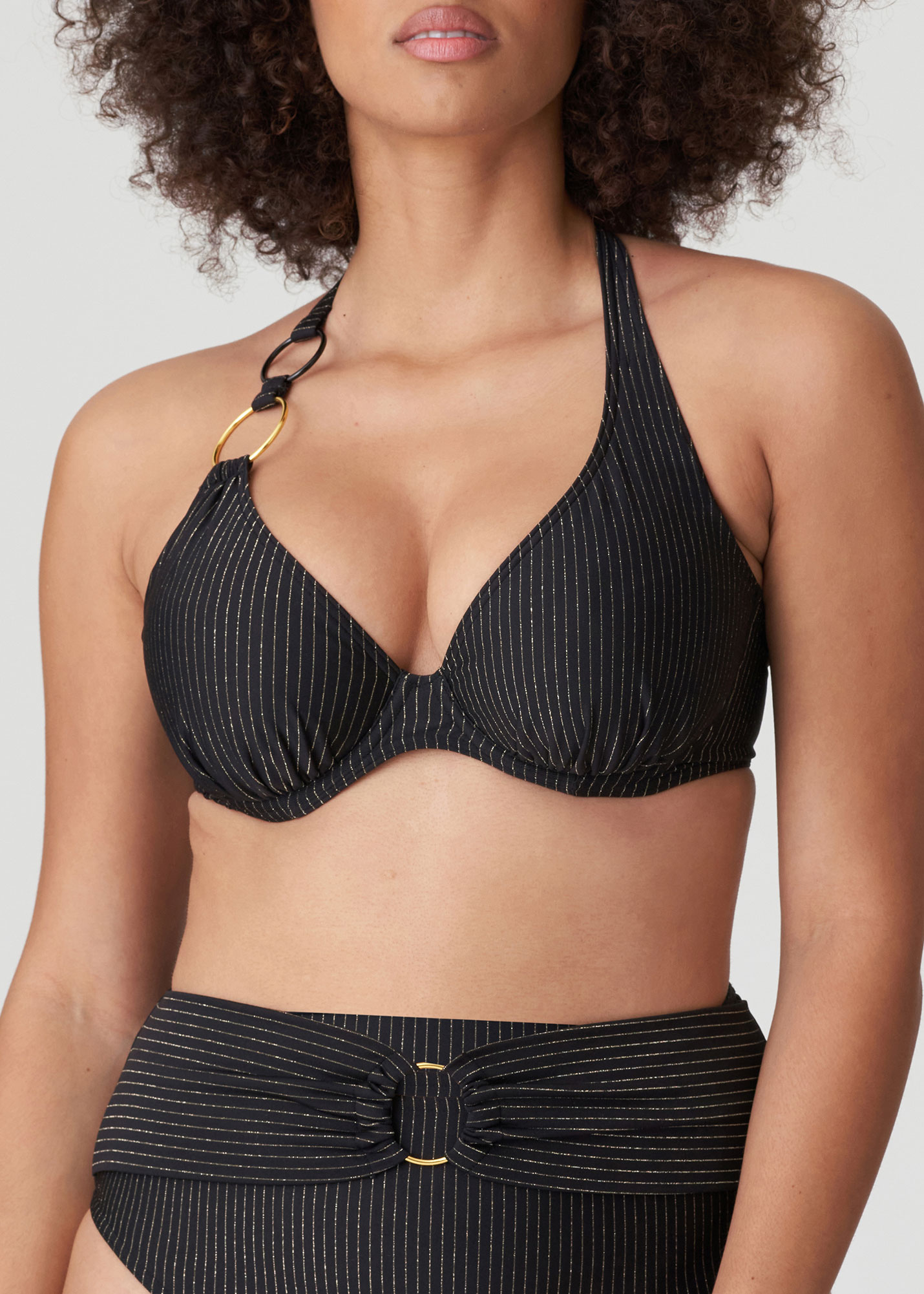 Haut de Bikini Triangle Plongeant Maillots de Bain Prima Donna Swim Noir