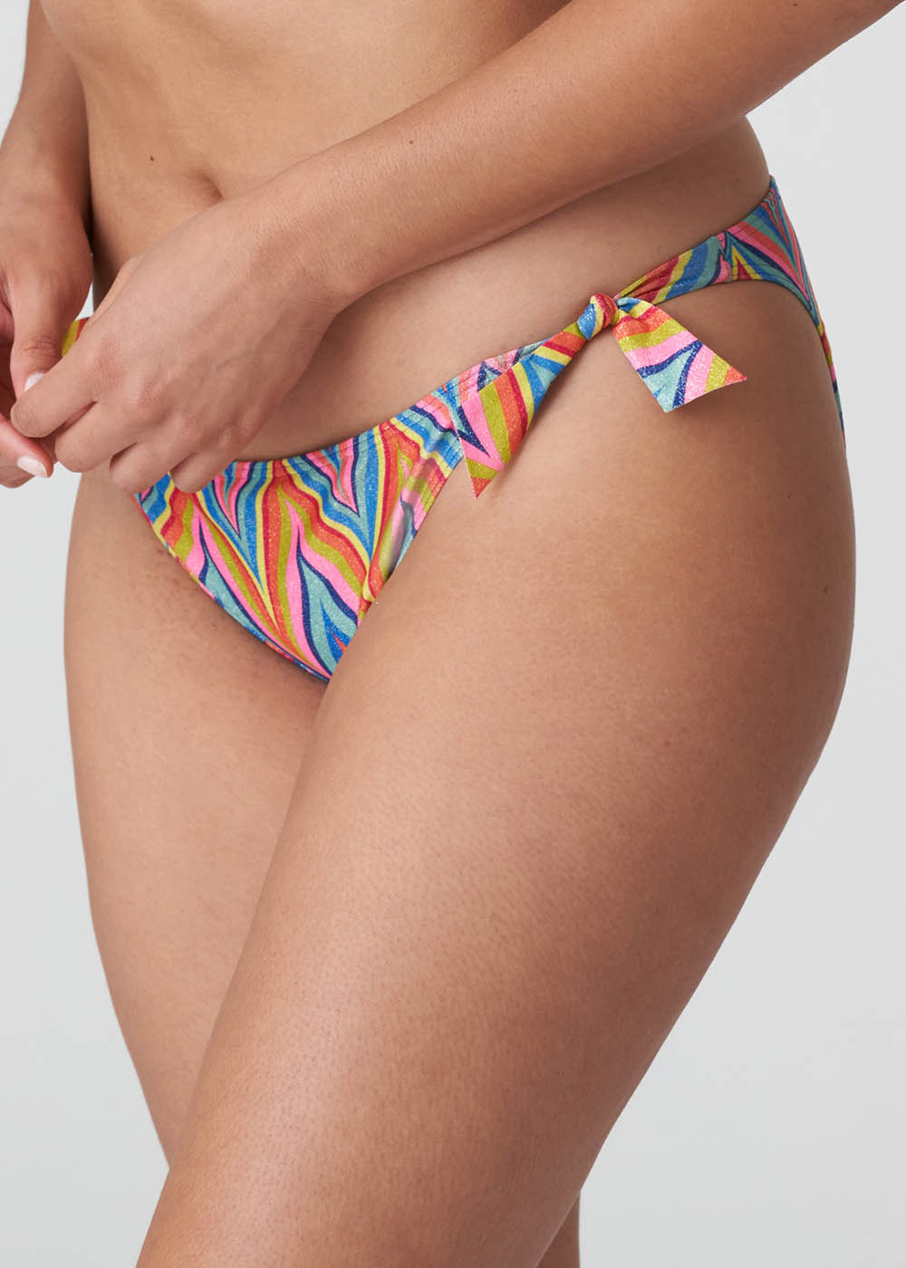 Bikini Slip Taille Basse Ficelles Maillots de Bain Prima Donna Swim Rainbow Paradise