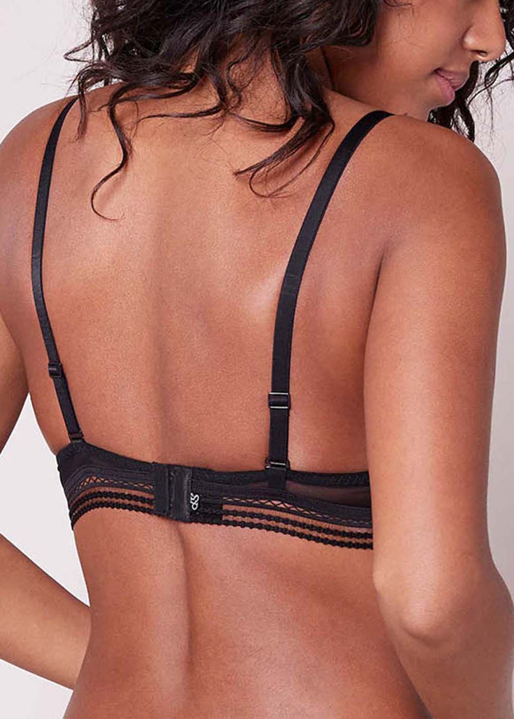 Soutien-gorge Dcollet Plongeant avec Armatures Simone Prle Noir