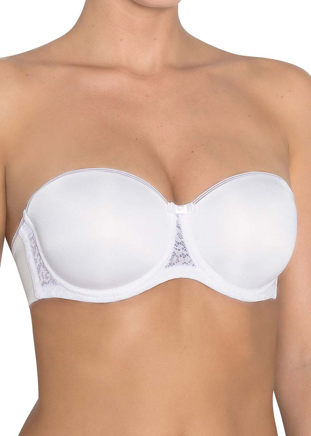 Soutien-gorge Bandeau avec Bretelles Amovibles Triumph White