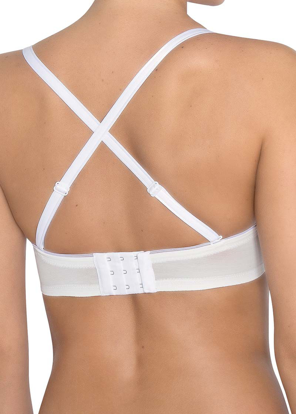 Soutien-gorge Bandeau avec Bretelles Amovibles Triumph White