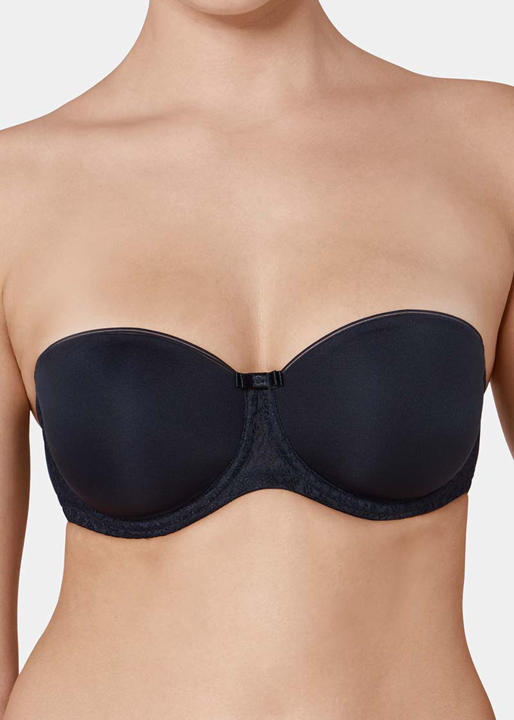 Soutien-gorge Bandeau avec Bretelles Amovibles Triumph Black