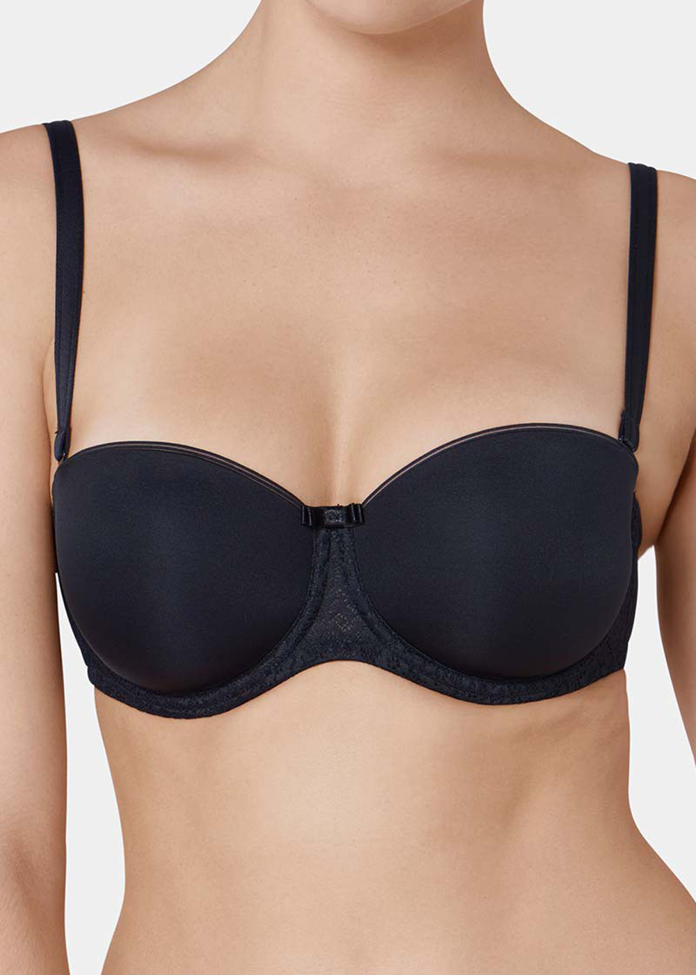 Soutien-gorge Bandeau avec Bretelles Amovibles Triumph Black